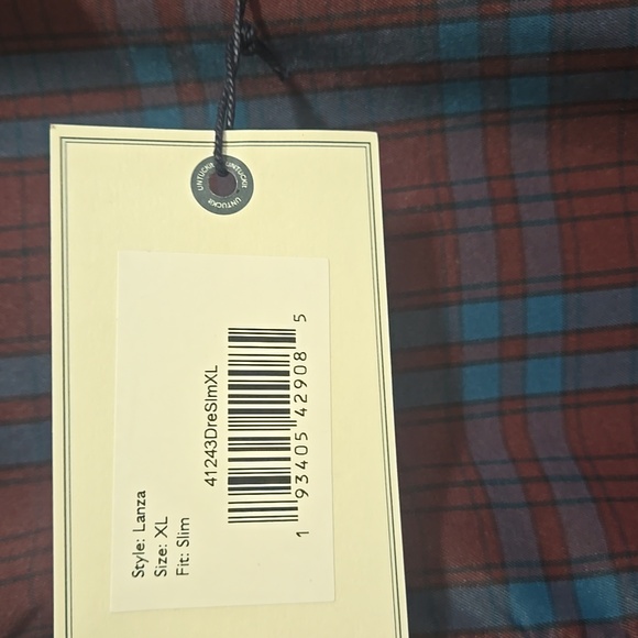 NWT UNTUCKit Wrinkle Free Slim Fit Button Down Shirt Size XL - Picture 4 of 11